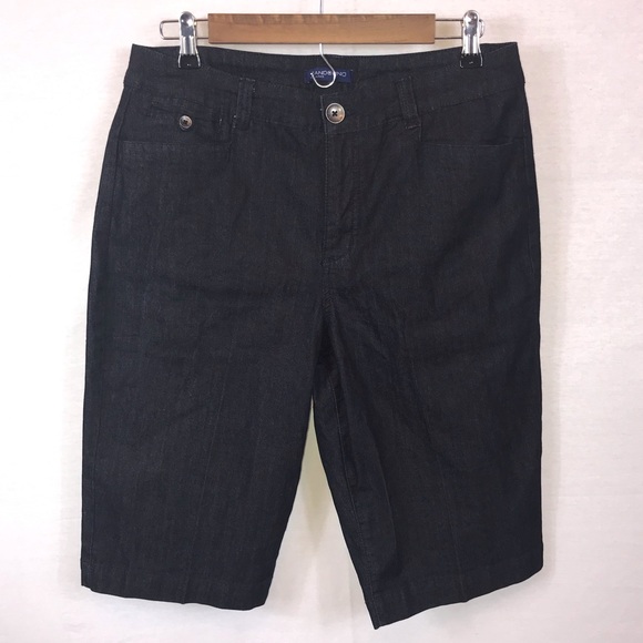 bandolino ivette denim bermuda shorts